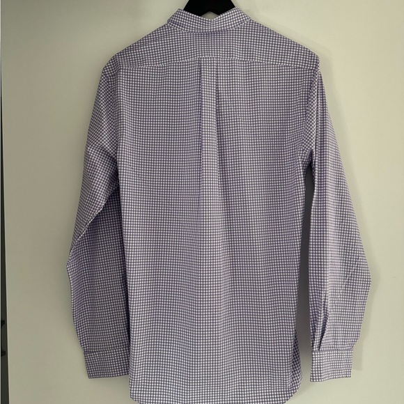 Ralph Lauren Slim Fit Gingham Stretch Poplin Shirt - Picture 3 of 5